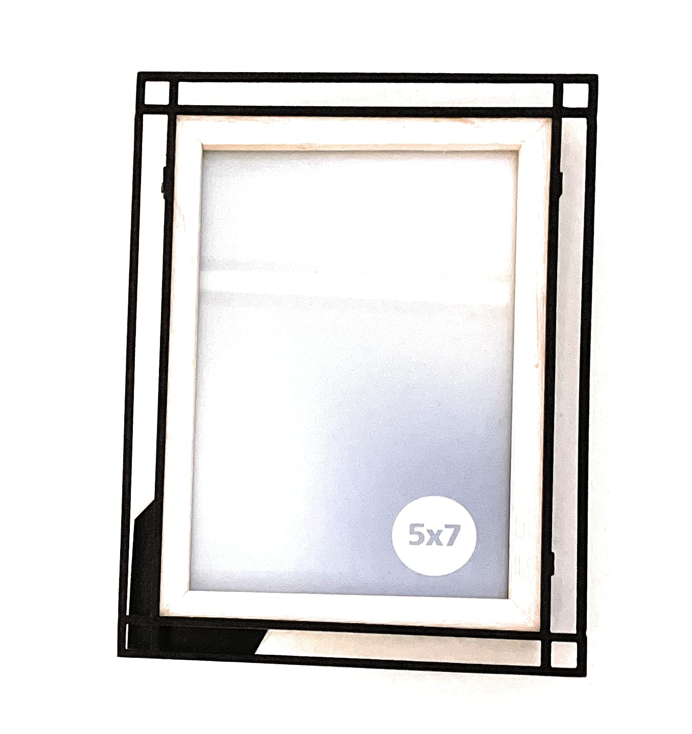 Wood and Metal Picture Frame